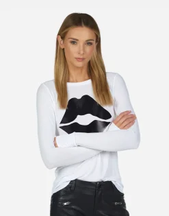 Clearance Mckinley X Black Foil Lip Women Long Sleeve