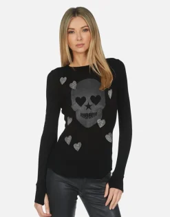 Online Mckinley X Crystal Peace Love Skull Women Long Sleeve