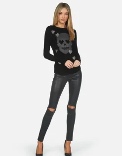 Online Mckinley X Crystal Peace Love Skull Women Long Sleeve