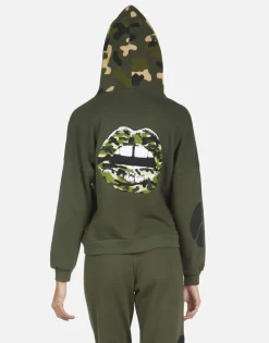New Melanie Camo Lip Women Hoodies