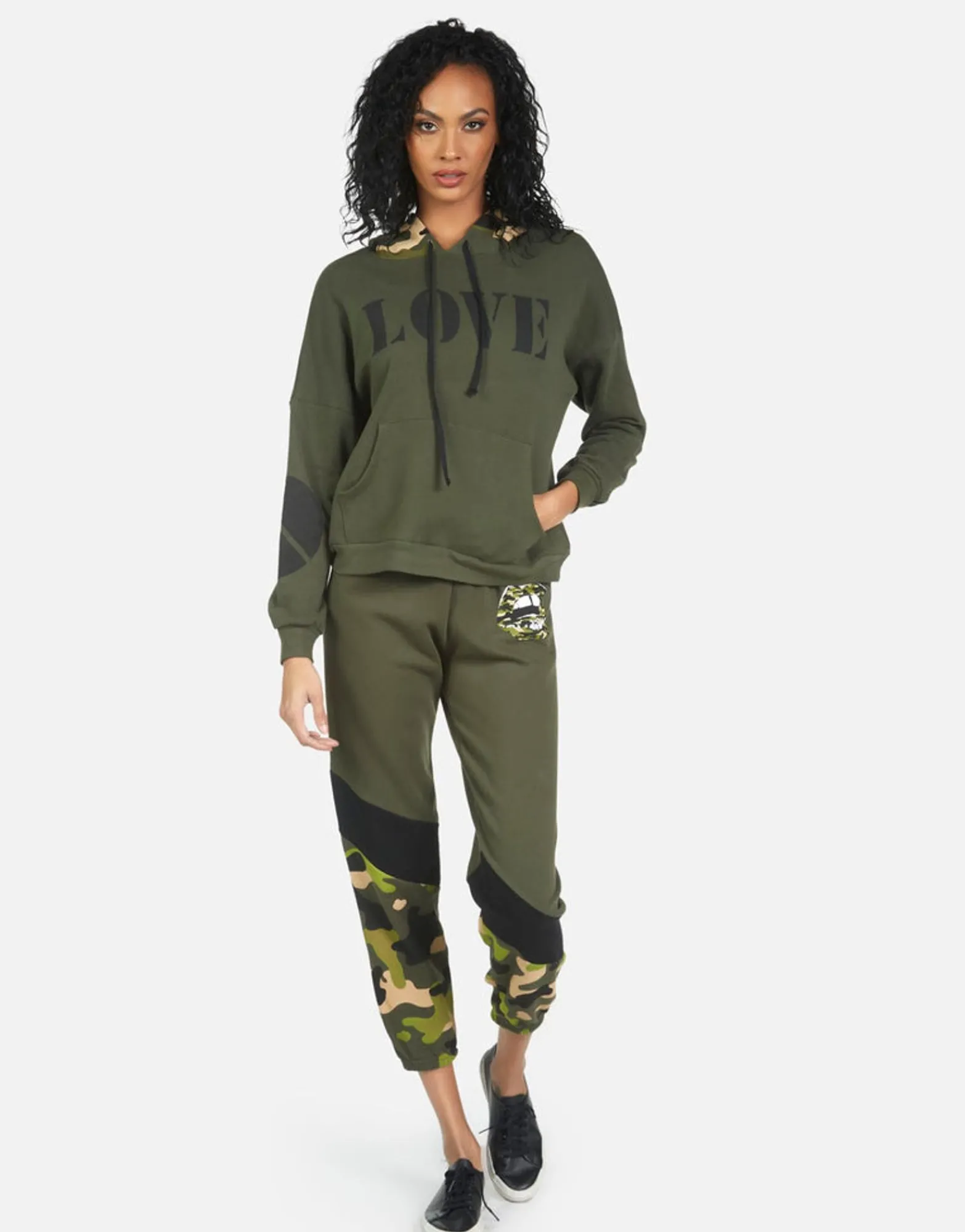 New Melanie Camo Lip Women Hoodies