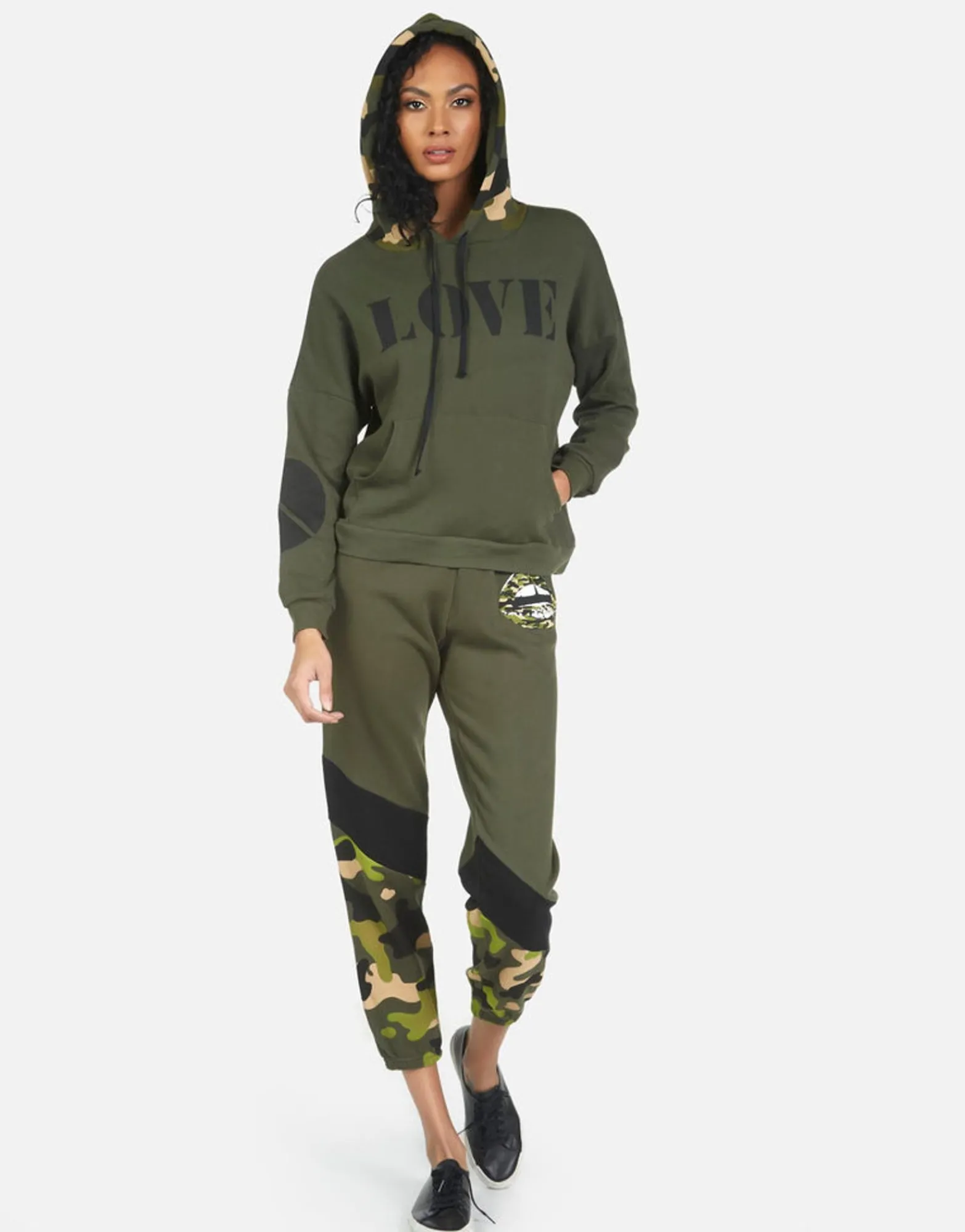 New Melanie Camo Lip Women Hoodies
