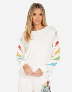 Outlet Meredith Lightning Zebra Women Long Sleeve