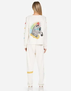 Outlet Meredith Lightning Zebra Women Long Sleeve