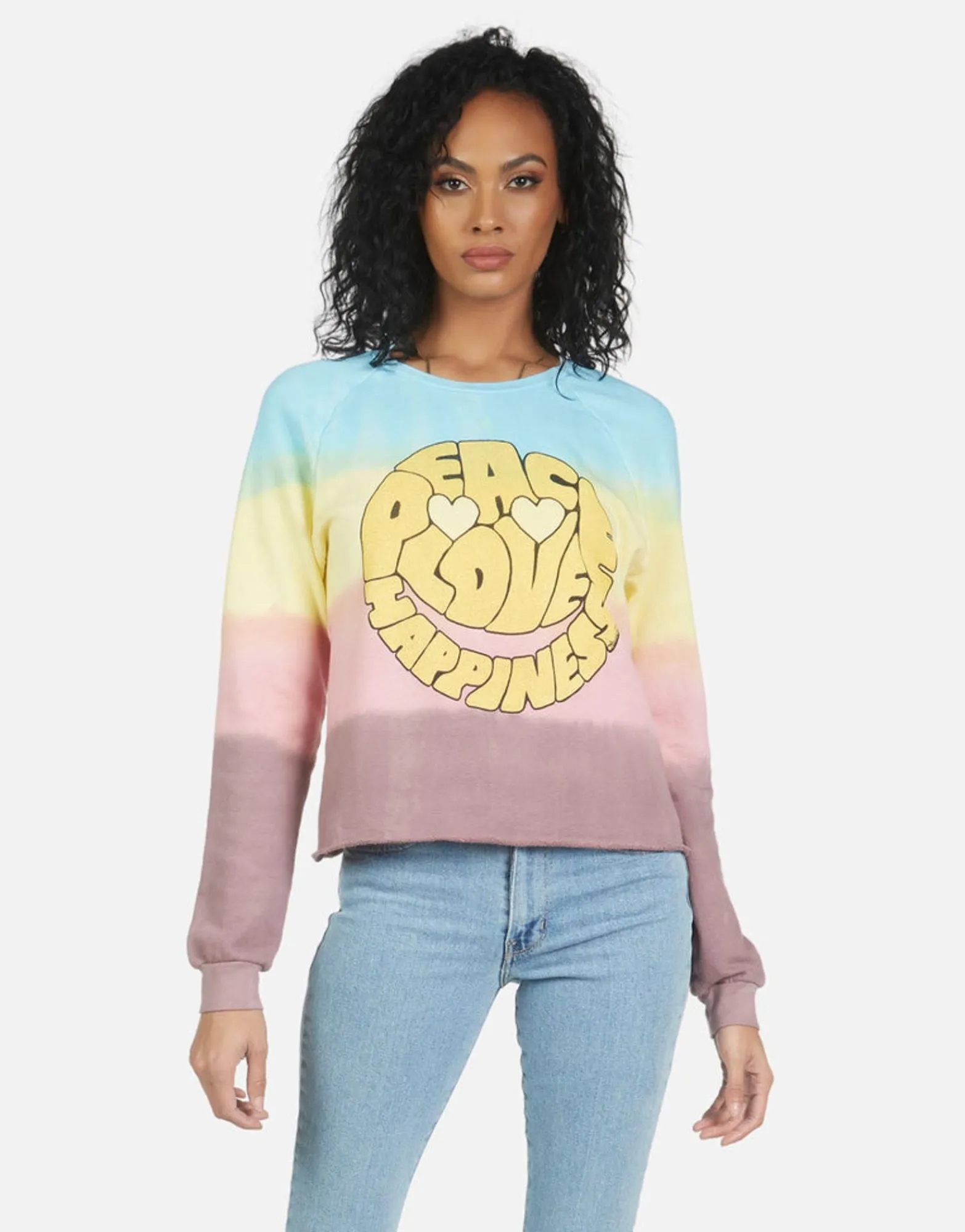 Cheap Meredith Text Happy Face Women Long Sleeve