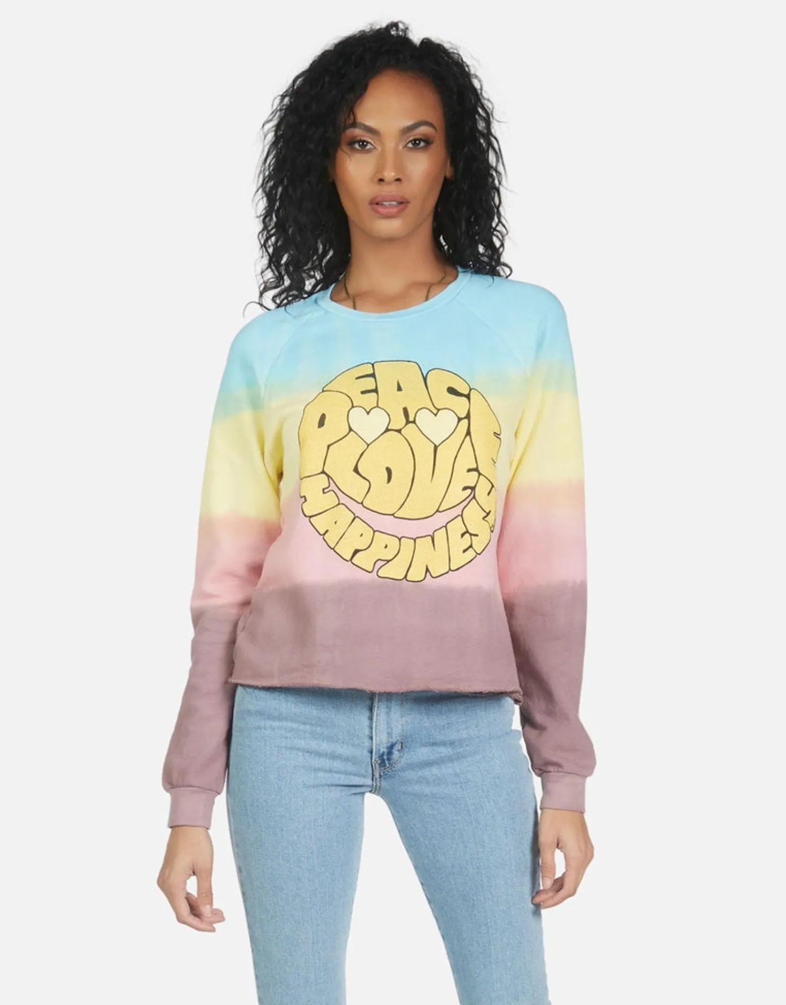 Cheap Meredith Text Happy Face Women Long Sleeve