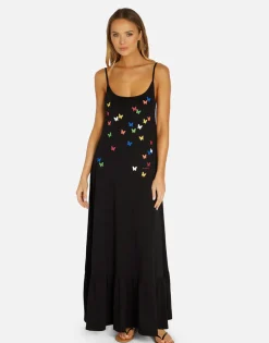 New Mini Butterflies Maxi Dress In | Beatrix By Women Dresses