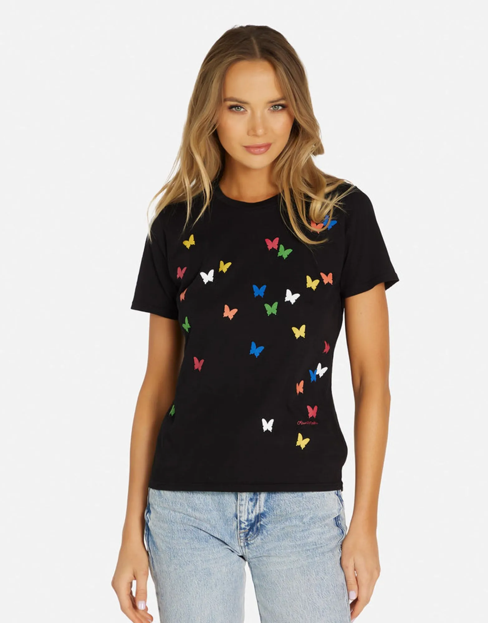 Online Mini Butterflies Vintage Tee In | Croft By Women Short Sleeve