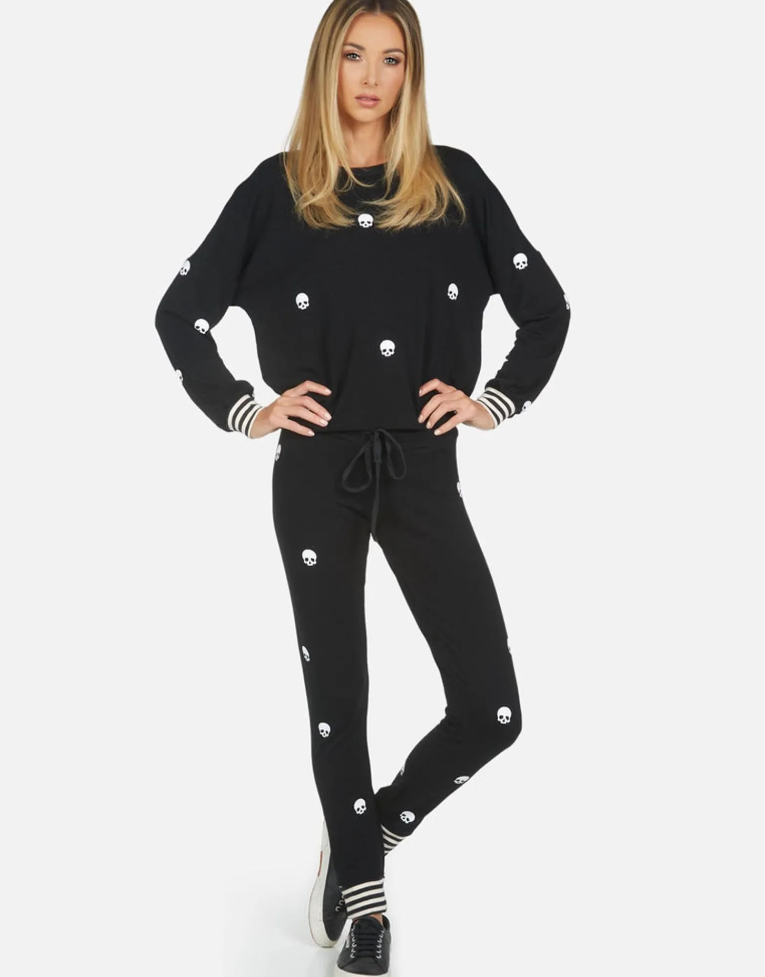 Online Mini Skulls Lounge Sweatpant W/ Stripe Cuff | Shawna By Women Long Sweatpants