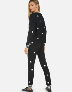 Online Mini Skulls Lounge Sweatpant W/ Stripe Cuff | Shawna By Women Long Sweatpants