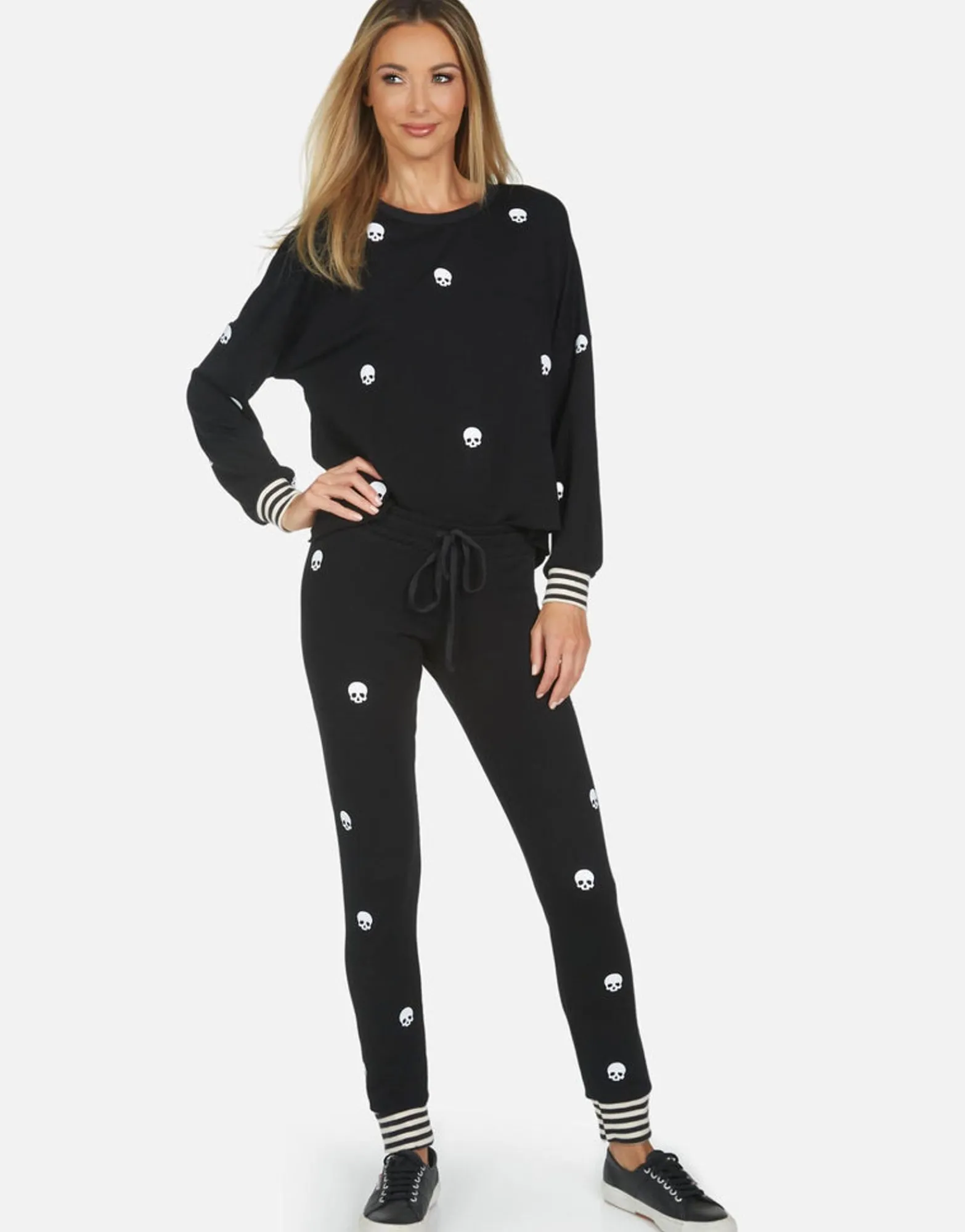 Online Mini Skulls Lounge Sweatpant W/ Stripe Cuff | Shawna By Women Long Sweatpants