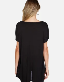 Fashion Mini Skulls S/S Oversized V-Neck Tee | Celine By Women Short Sleeve
