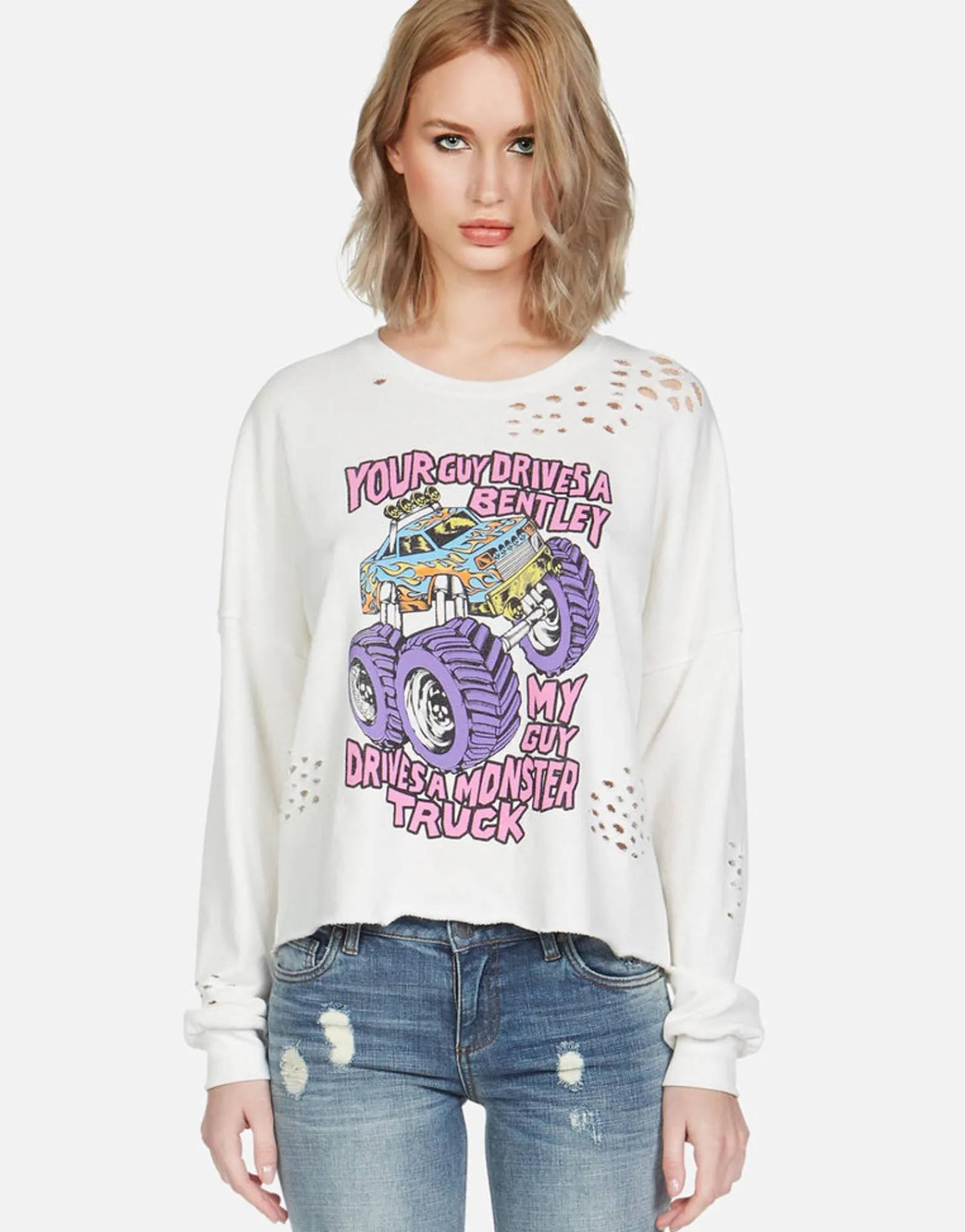 Store Monster Truck Guy L/S Pullover | Lee By Women Long Sleeve