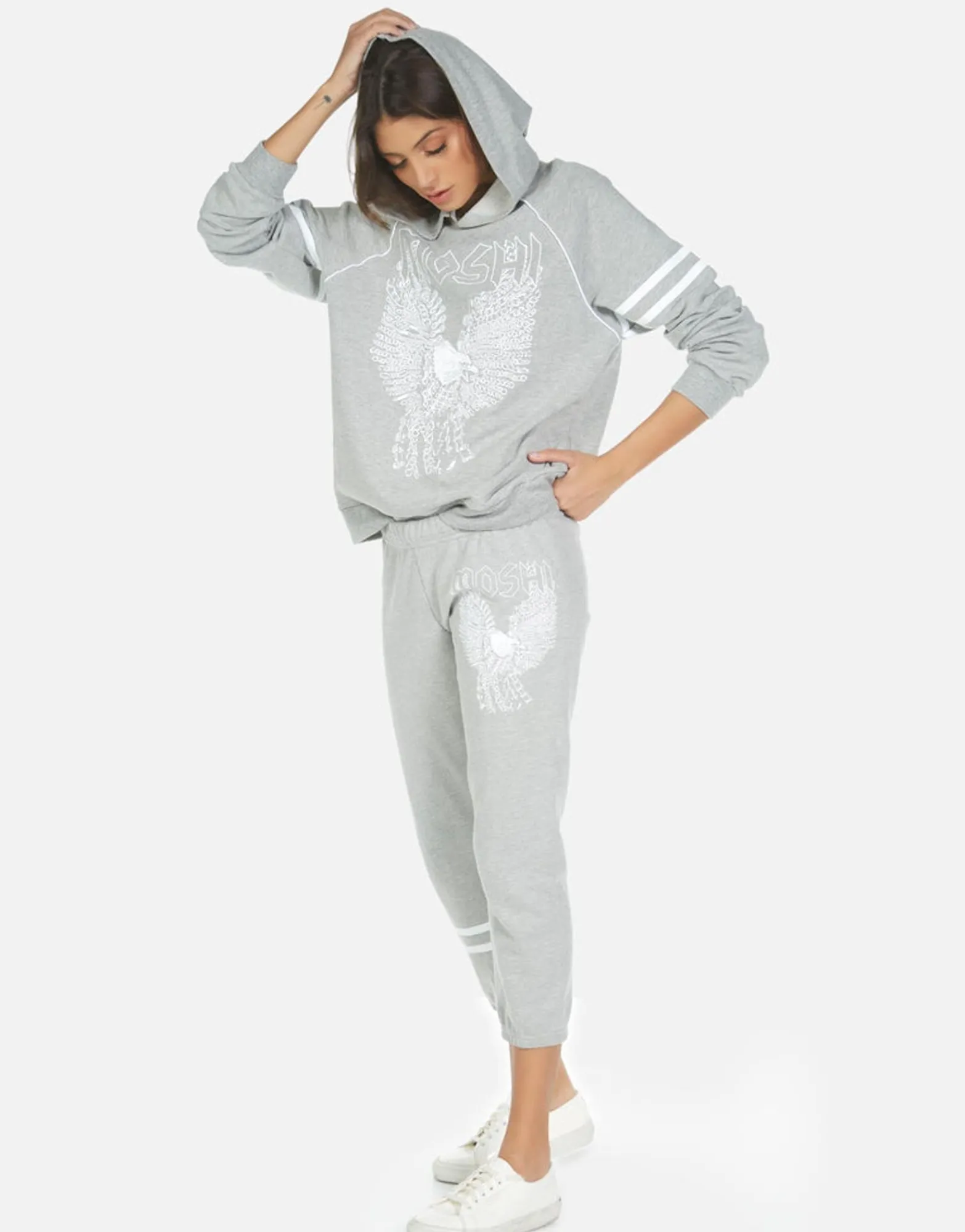 Flash Sale Moshi Eagle Crop Sweatpant | Alana By Women Crop Sweatpants