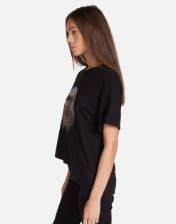 Cheap Moshi Eagle Head Boxy Crop Tee In | Rue By Women Short Sleeve