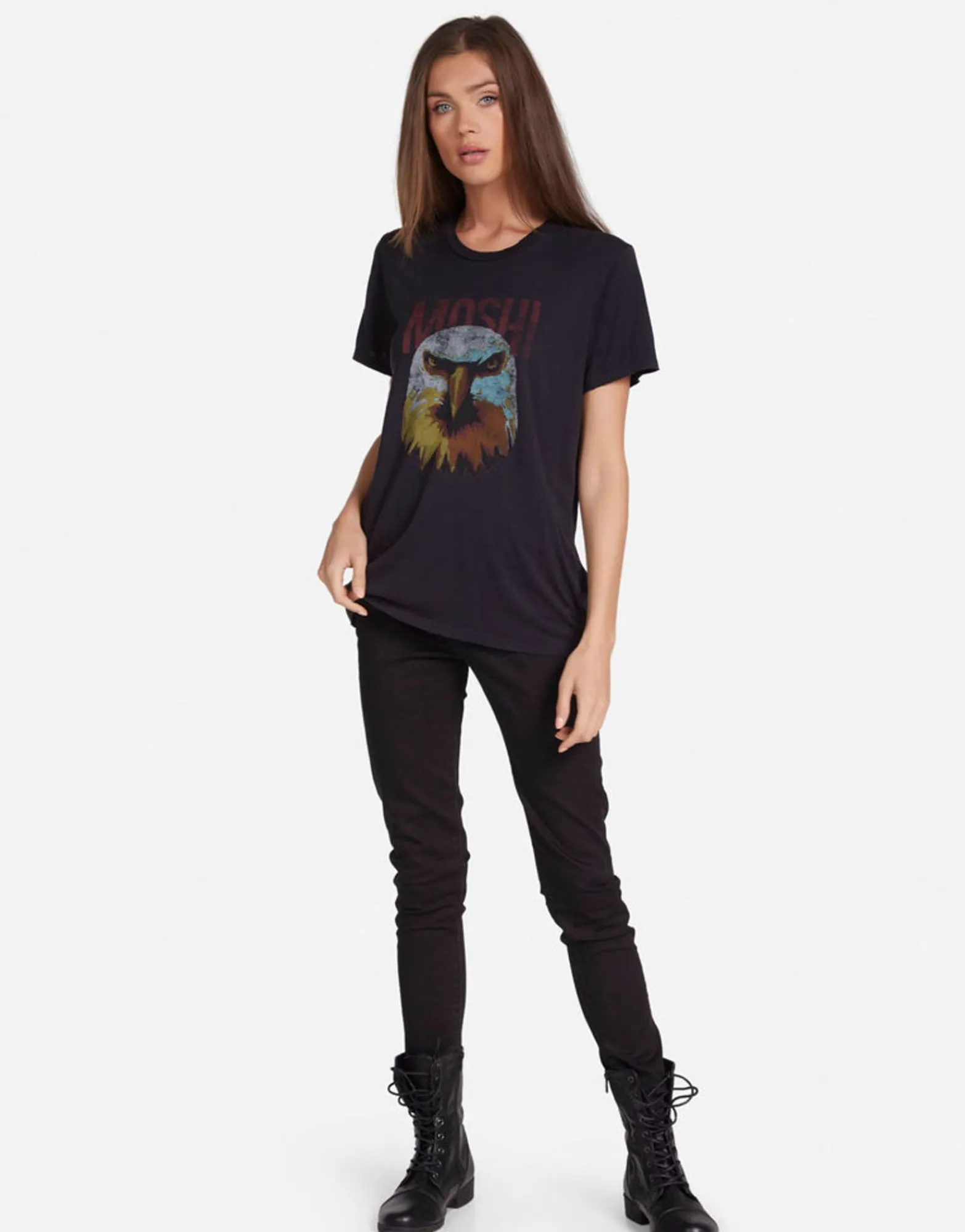 Best Moshi Eagle Head Boyfriend Tee In | Wolf By Women Short Sleeve
