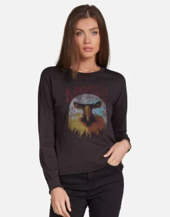 Store Moshi Eagle Head L/S Distressed Top In | Luella By Women Long Sleeve