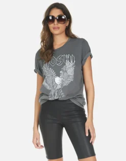 Store Moshi Eagle Vintage Boyfriend Tee | Wolf By Women Short Sleeve