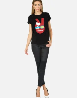 Online Moshi Lightning Skull Vintage Tee | Bess By Women Short Sleeve