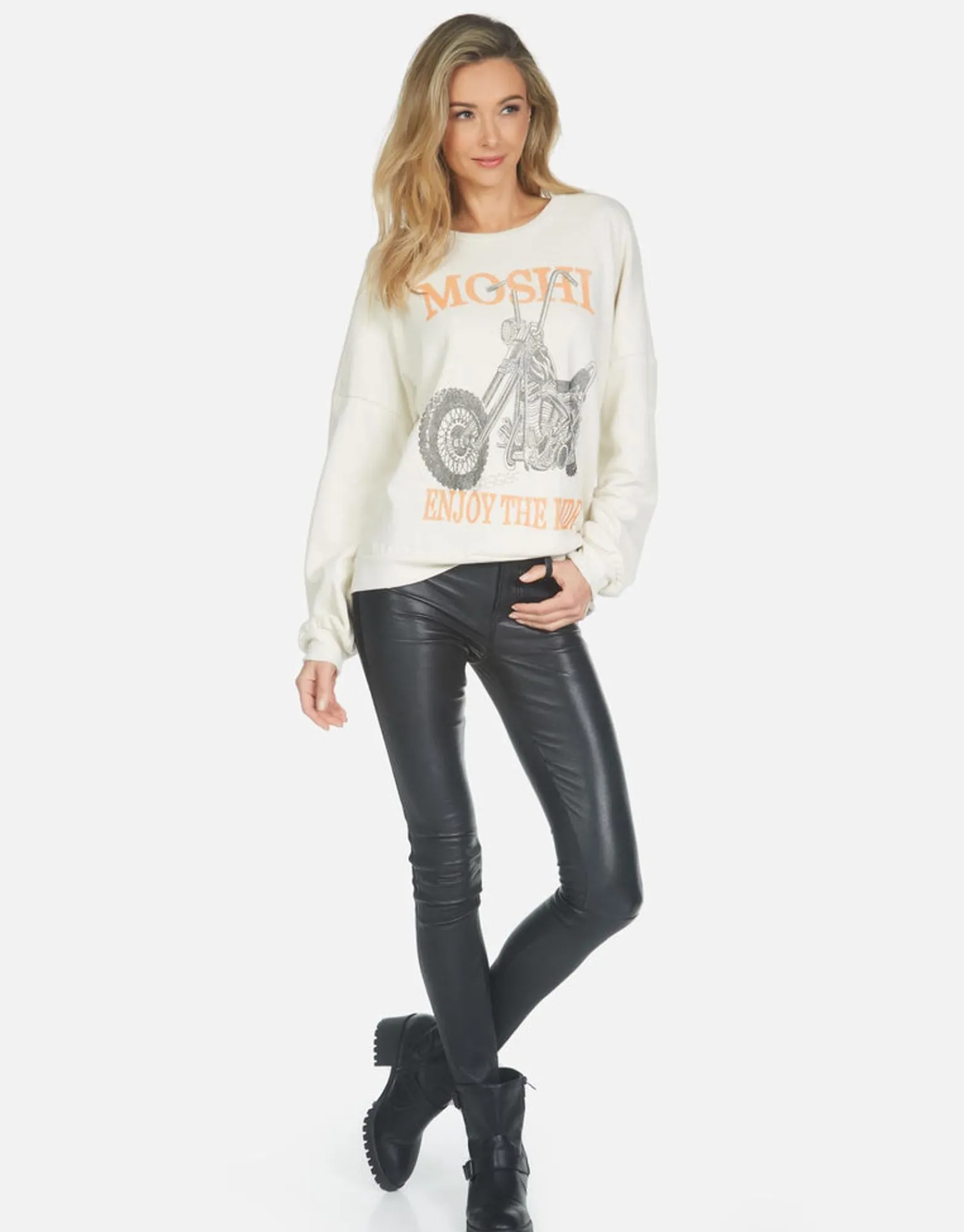 Clearance Moshi Ride L/S Boyfriend Pullover | Sierra By Women Long Sleeve