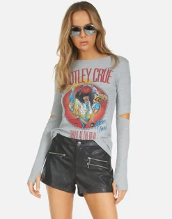 Hot Motley Crue Shout At The Devil Thermal | Amora X By Women Long Sleeve