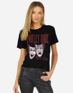 Online Motley Crue Theatre Of Pain Vintage Tee | Croft X Women Short Sleeve