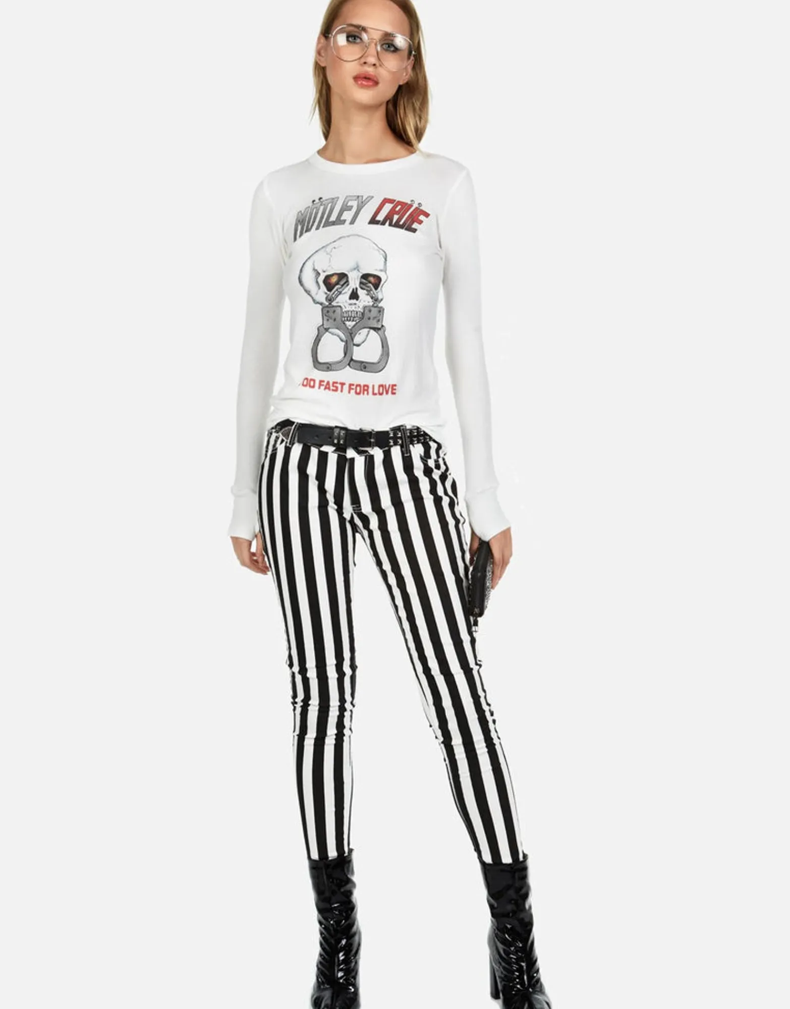 Online Motley Crue Too Fast For Love L/S Fitted Thermal By Women Long Sleeve