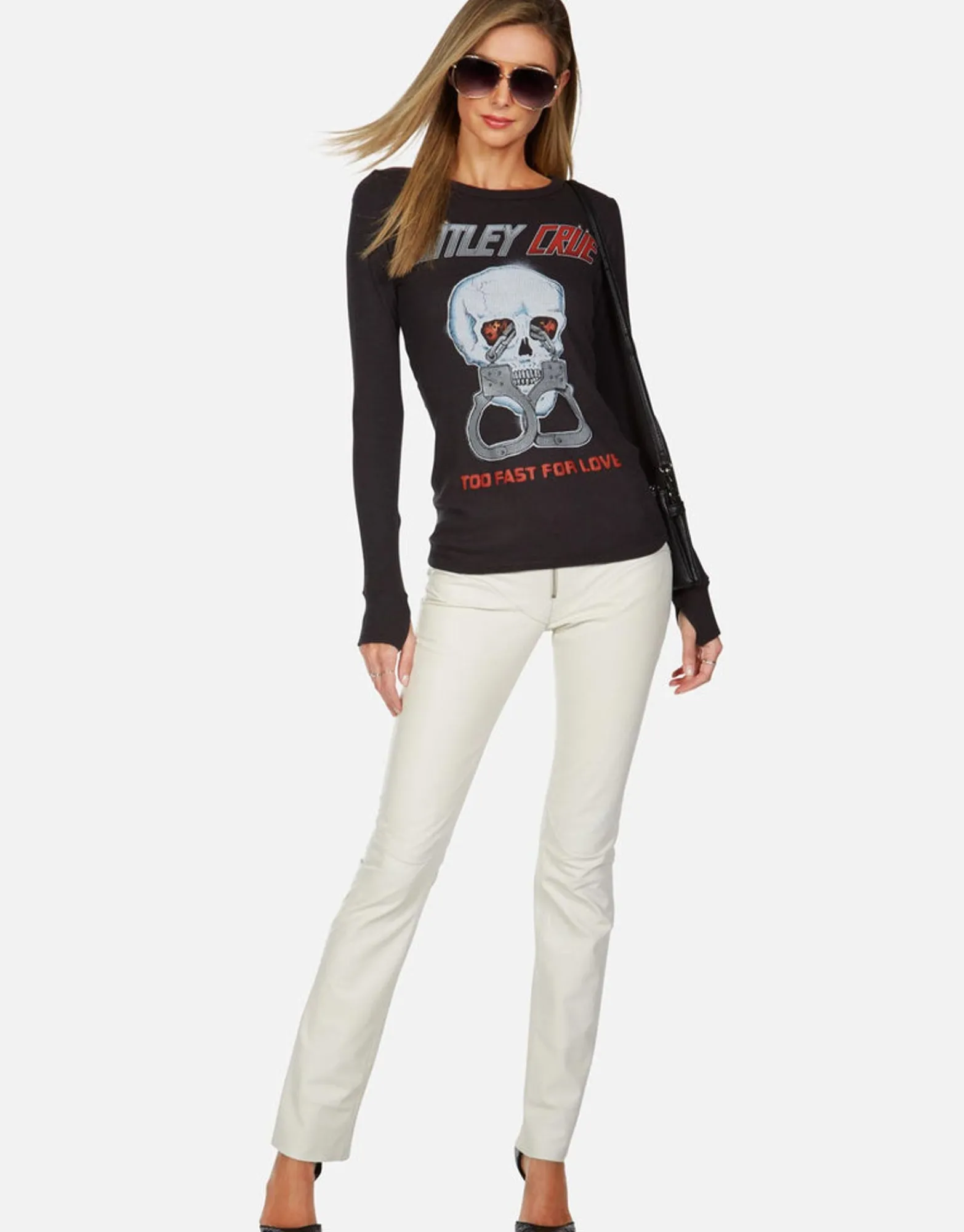 Online Motley Crue Too Fast For Love L/S Fitted Thermal By Women Long Sleeve