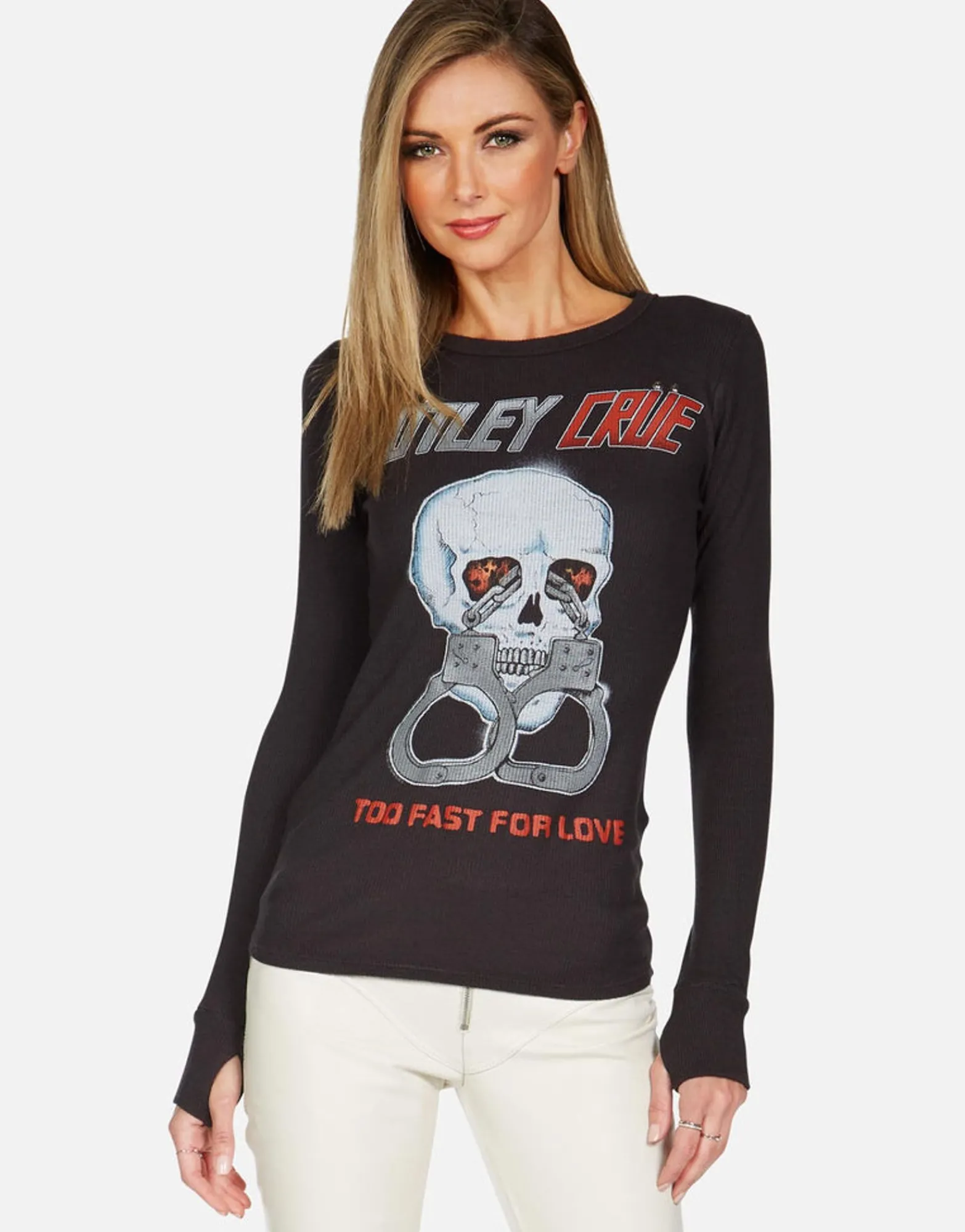 Online Motley Crue Too Fast For Love L/S Fitted Thermal By Women Long Sleeve