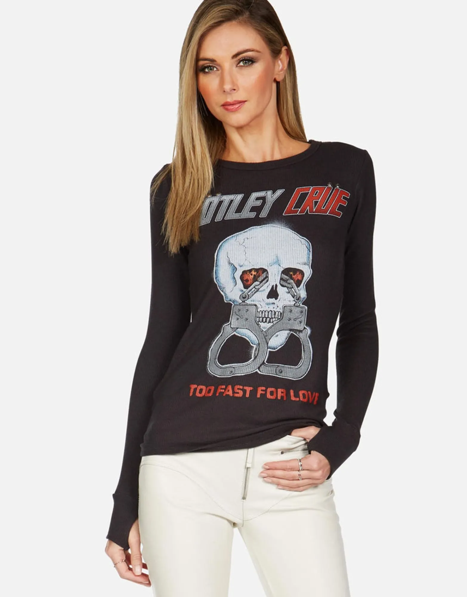 Online Motley Crue Too Fast For Love L/S Fitted Thermal By Women Long Sleeve