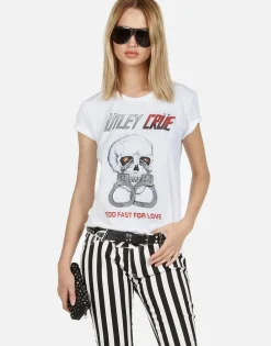 Store Motley Crue Too Fast For Love Classic Band Tee By Women Short Sleeve
