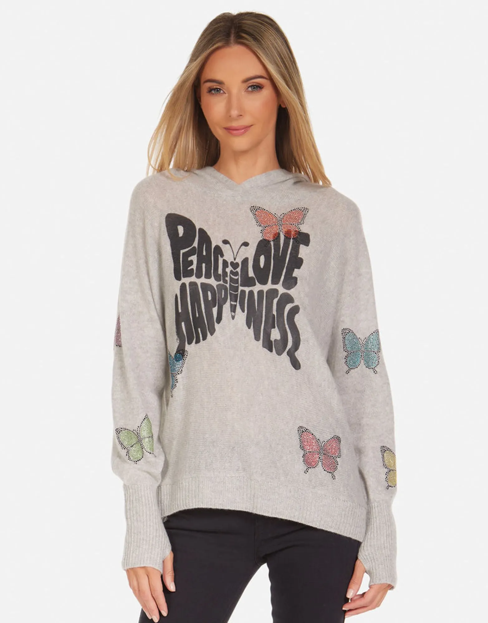 Cheap Namiko Crystal Love Butterfly Women Sweaters & Knits