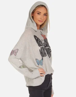Cheap Namiko Crystal Love Butterfly Women Sweaters & Knits