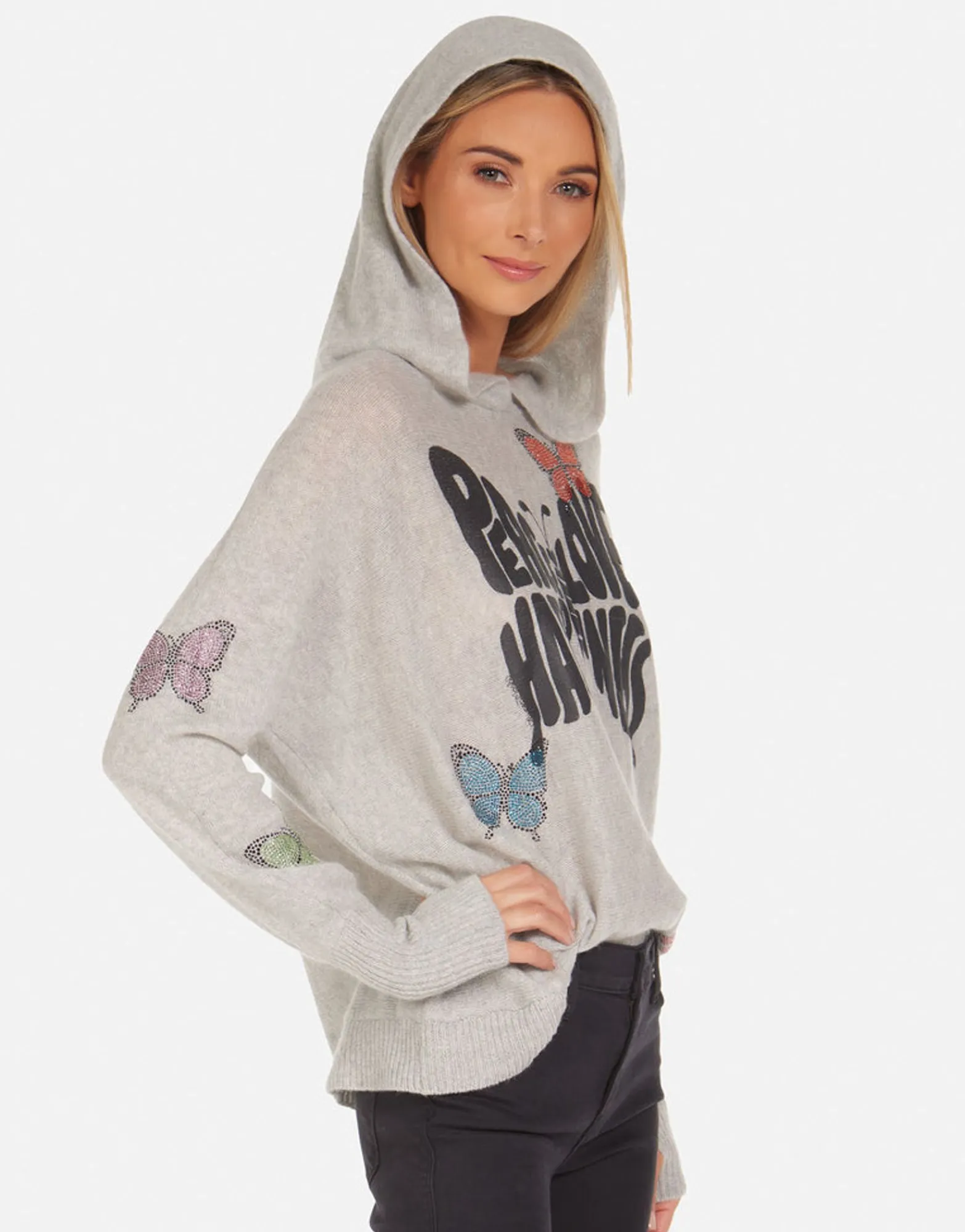 Cheap Namiko Crystal Love Butterfly Women Sweaters & Knits