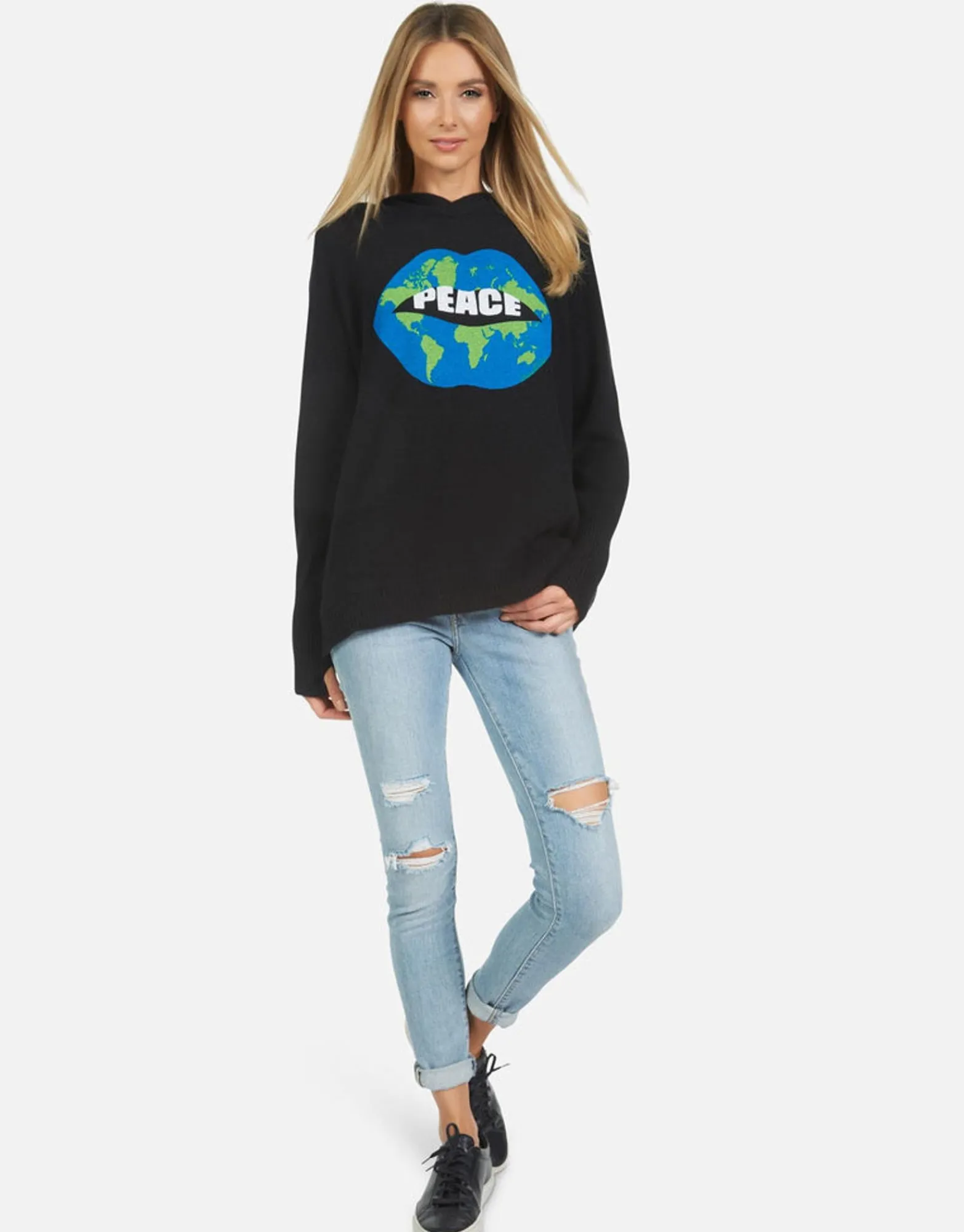Clearance Namiko World Peace Lips Women Sweaters & Knits