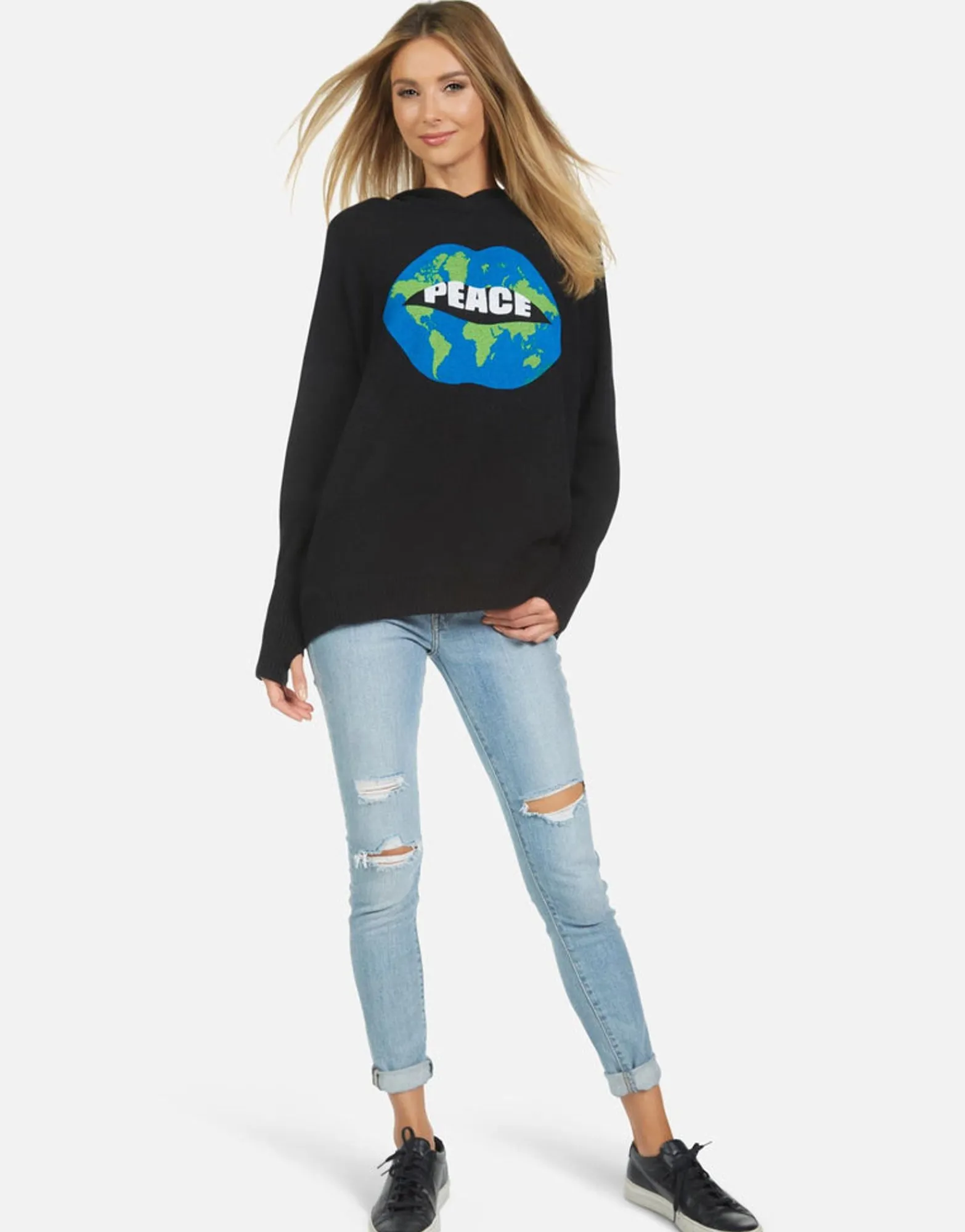 Clearance Namiko World Peace Lips Women Sweaters & Knits