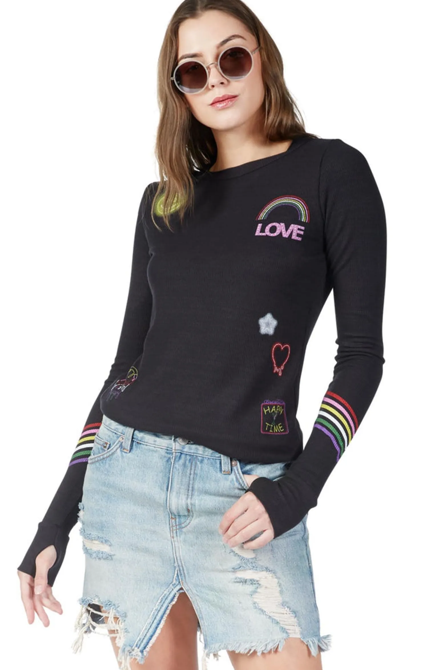 Shop Neon Signs L/S Fitted Thermal W/ Thumbholes | Mckinley Women Long Sleeve