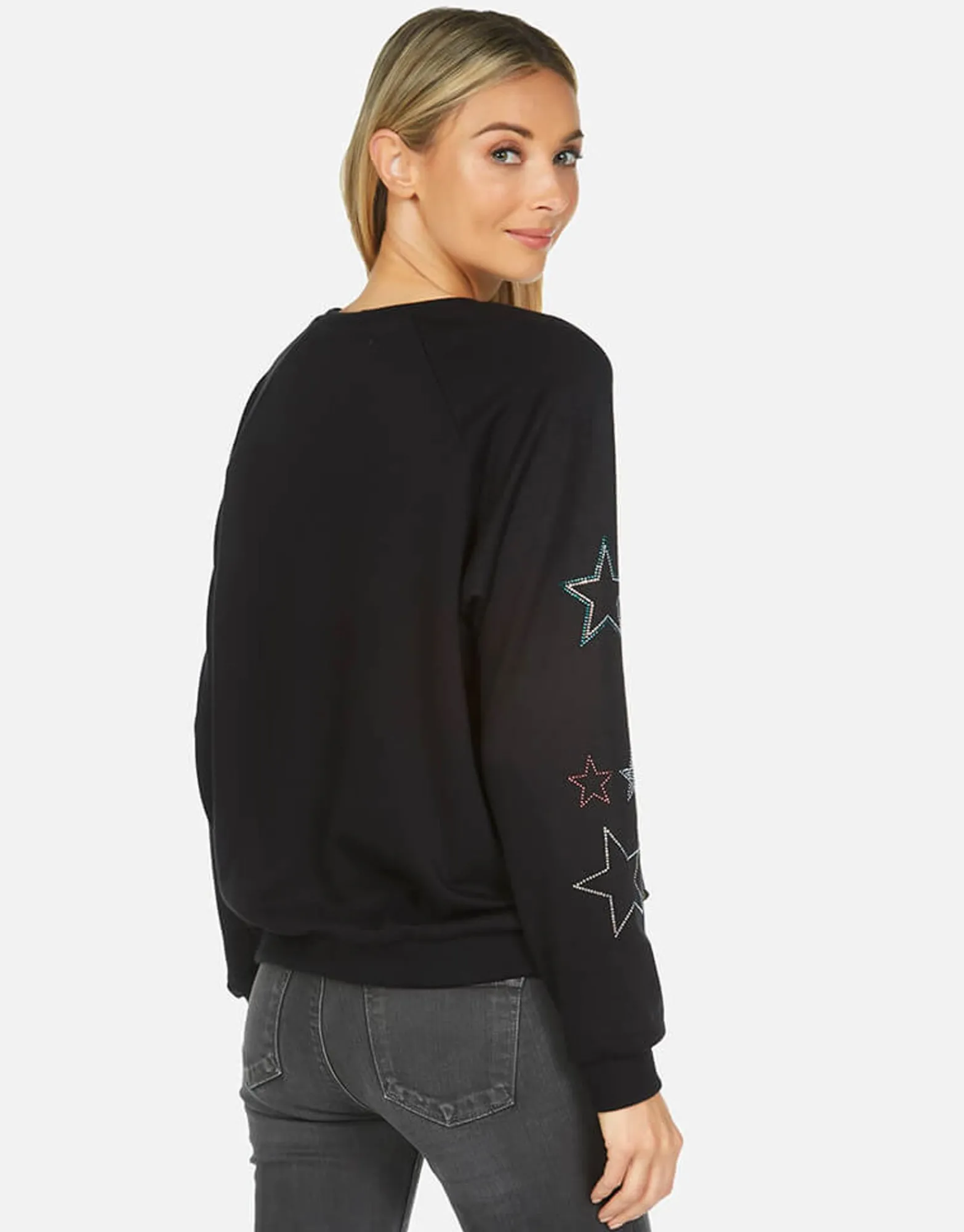 New Noleta Crystal Stars Made In Los Angeles California Usa Women Long Sleeve
