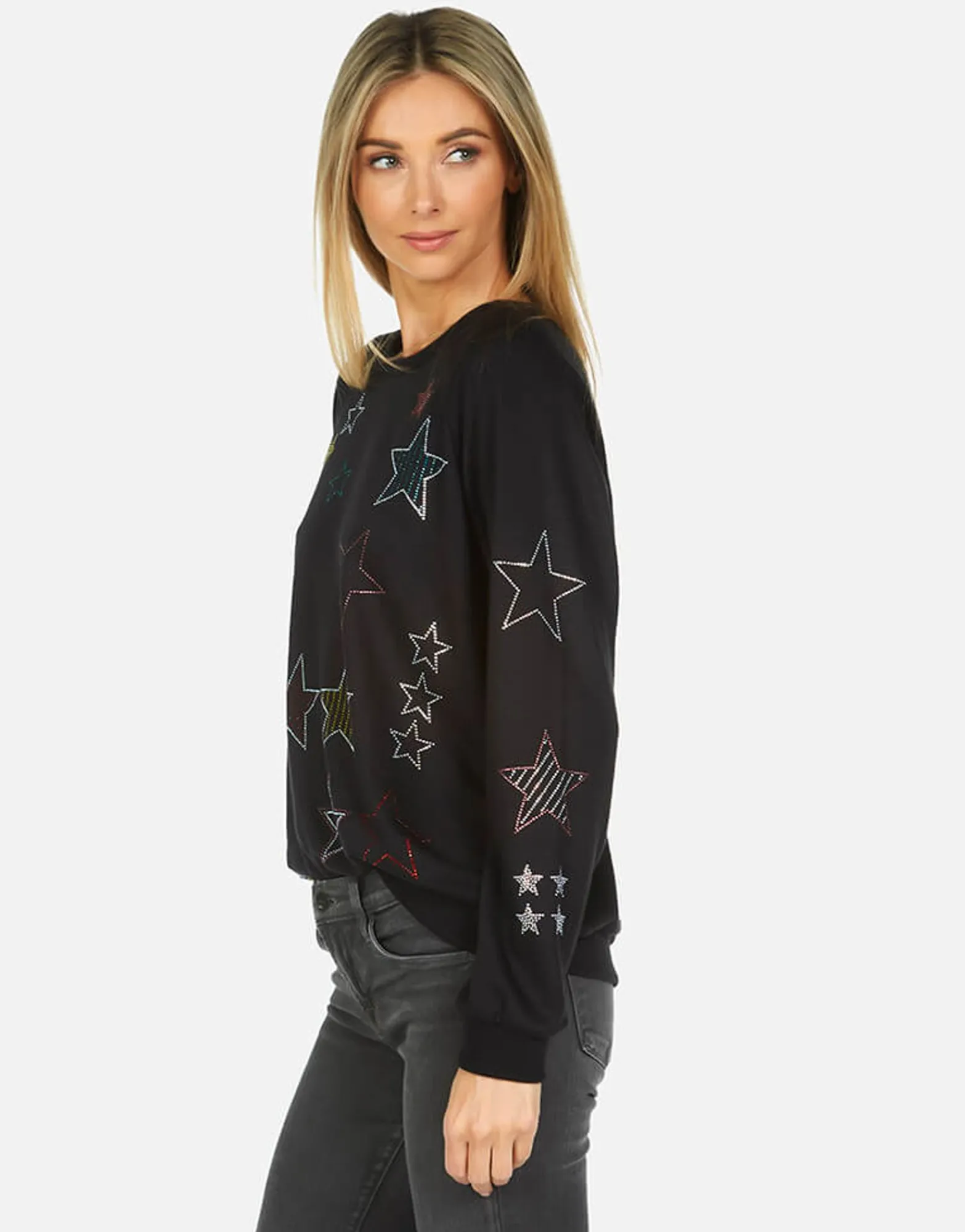 New Noleta Crystal Stars Made In Los Angeles California Usa Women Long Sleeve