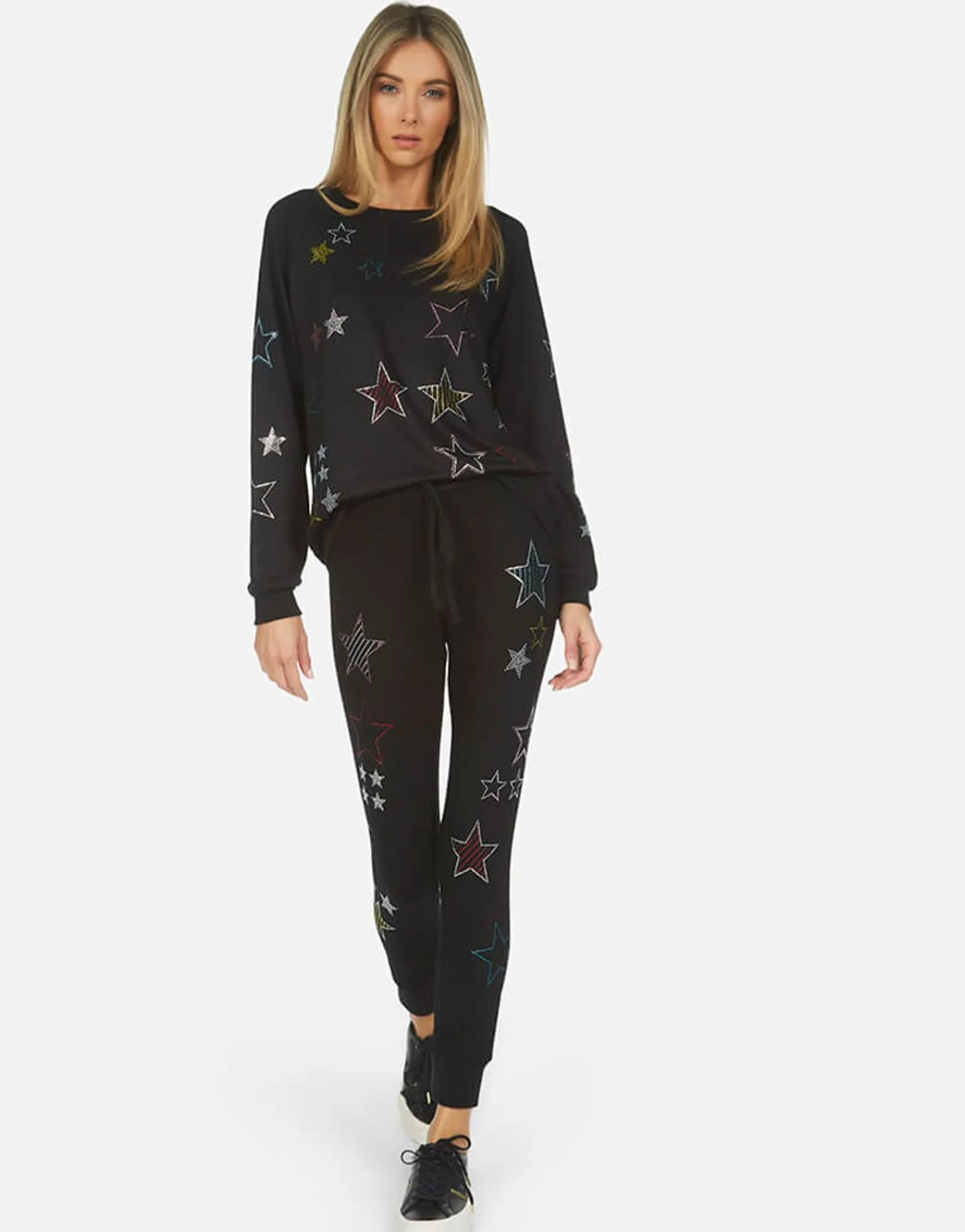 New Noleta Crystal Stars Made In Los Angeles California Usa Women Long Sleeve
