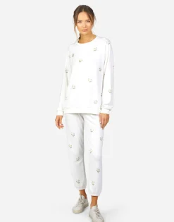 Fashion Noleta Daisy Crystal Women Long Sleeve