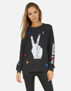 Shop Noleta Peace Hand Elements Women Long Sleeve