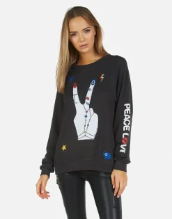 Shop Noleta Peace Hand Elements Women Long Sleeve