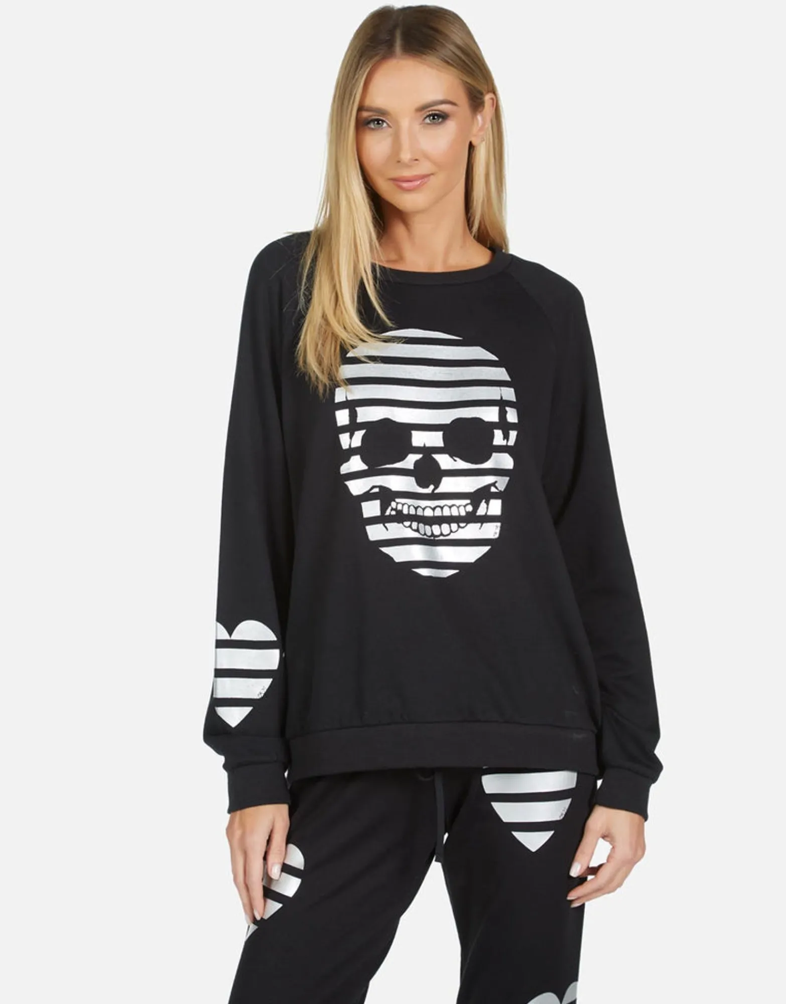Cheap Noleta Stripe Skull Women Long Sleeve