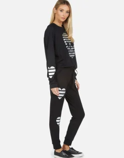 Cheap Noleta Stripe Skull Women Long Sleeve
