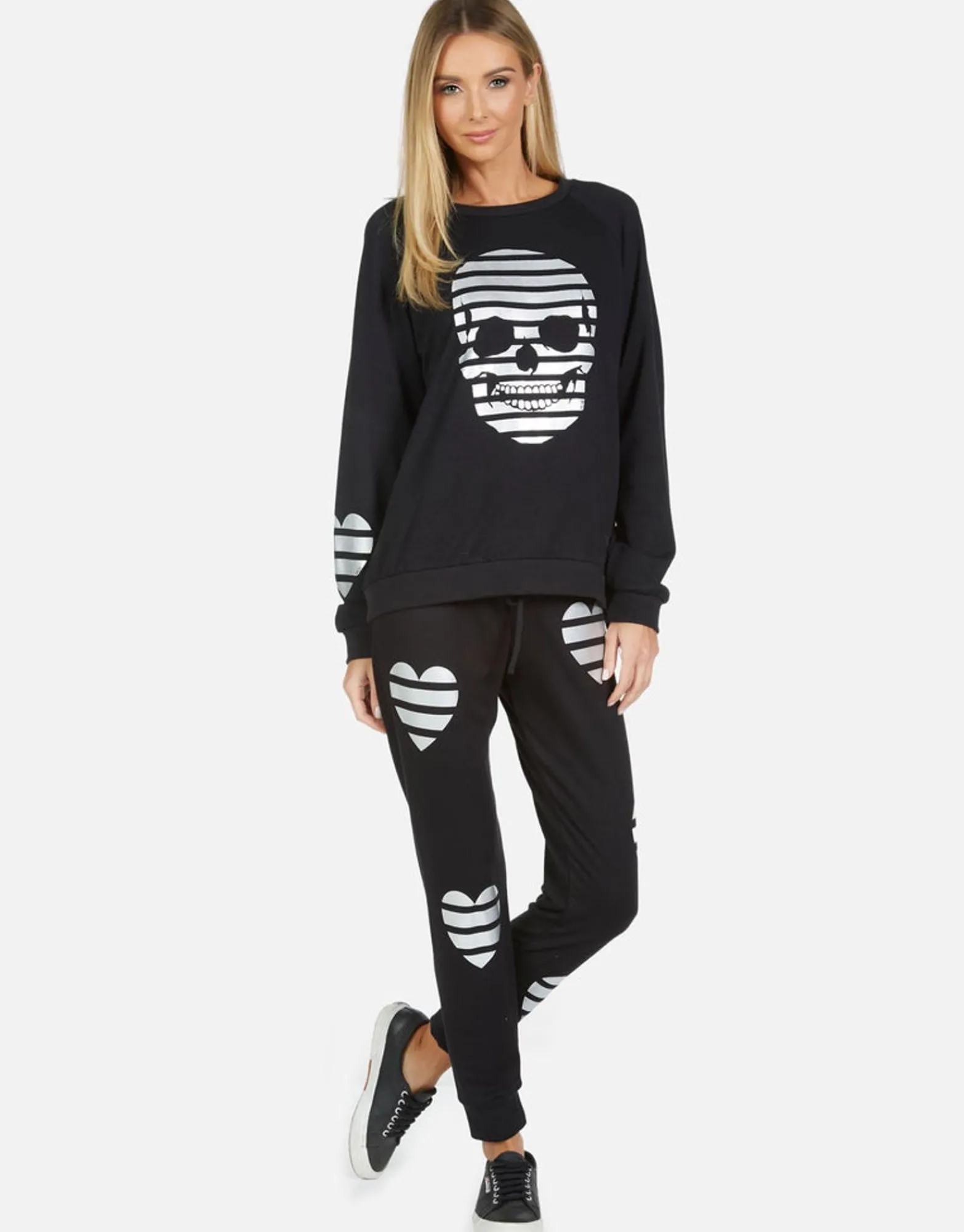 Cheap Noleta Stripe Skull Women Long Sleeve