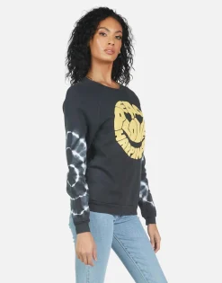 Fashion Noleta Text Happy Face Women Long Sleeve