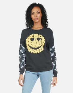 Fashion Noleta Text Happy Face Women Long Sleeve