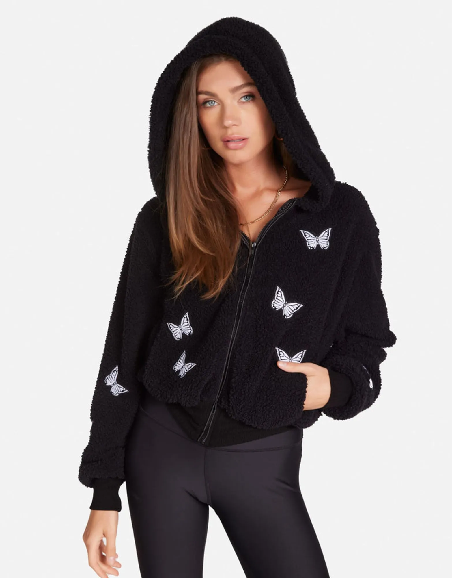 Flash Sale Optimist Butterflies Sherpa Jacket In | Lumi By Women Jackets
