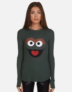 Flash Sale Oscar The Grouch Fitted Thermal In | Mckinley By Women Long Sleeve